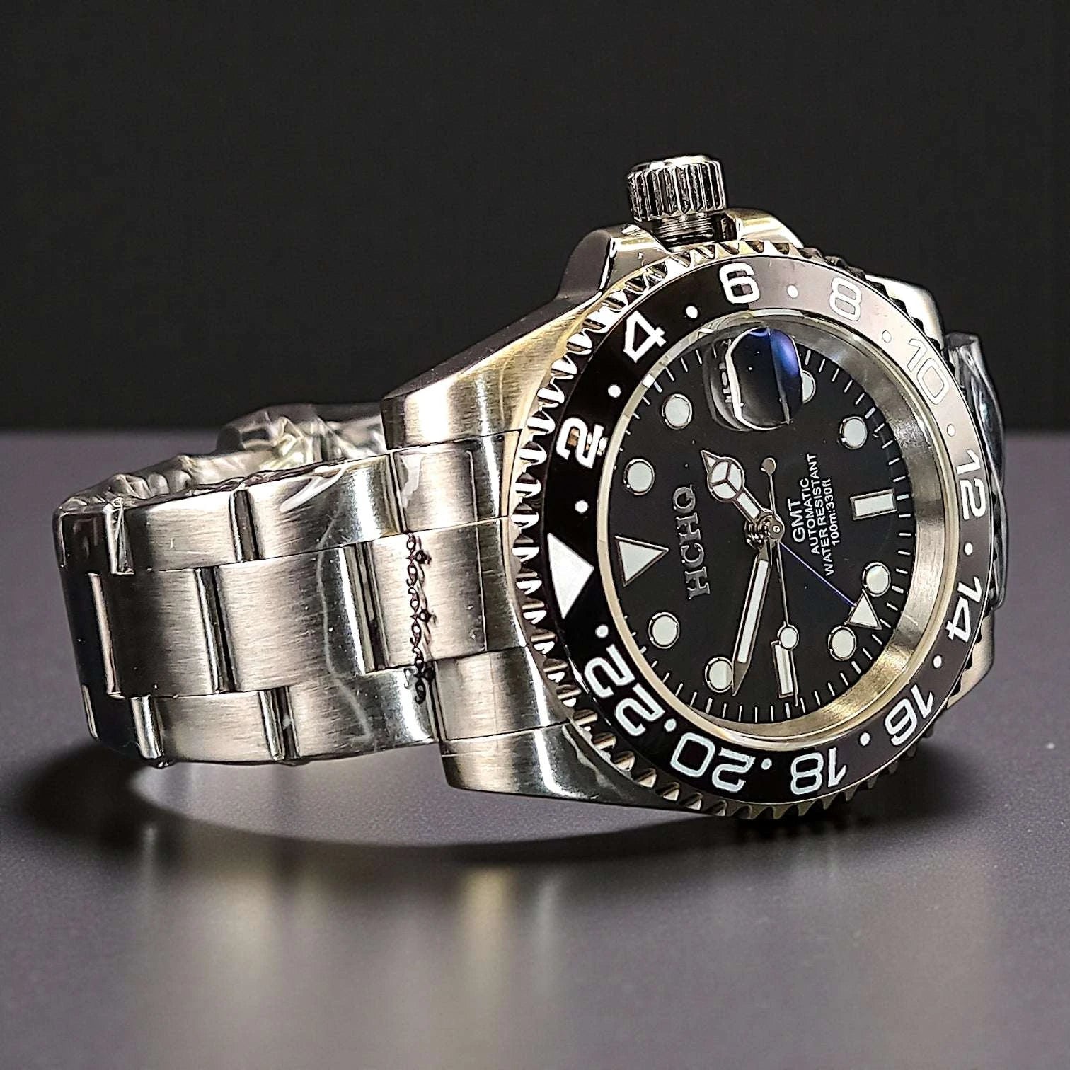 SeikMariner GMT " B Wayne " Grey Black Series Mod - Modtime - MODTIME