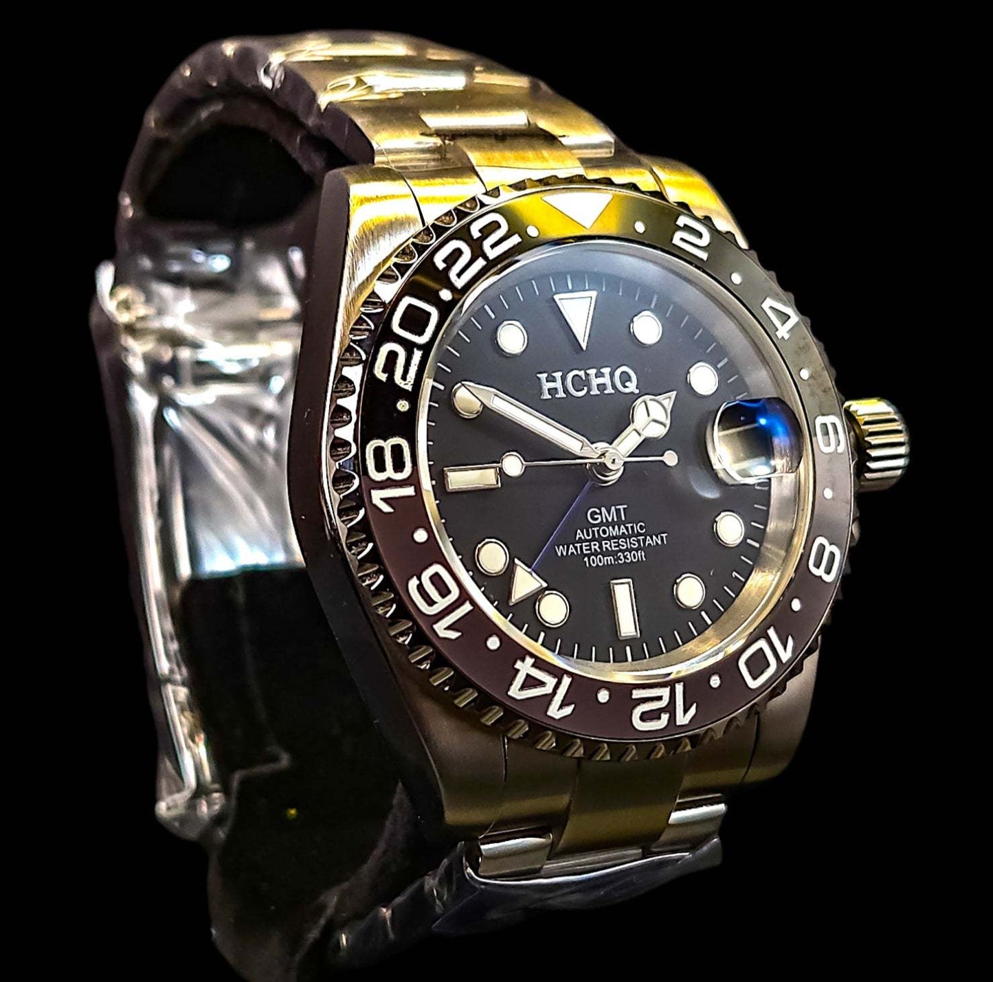 SeikMariner GMT " B Wayne " Grey Black Series Mod - Modtime - MODTIME