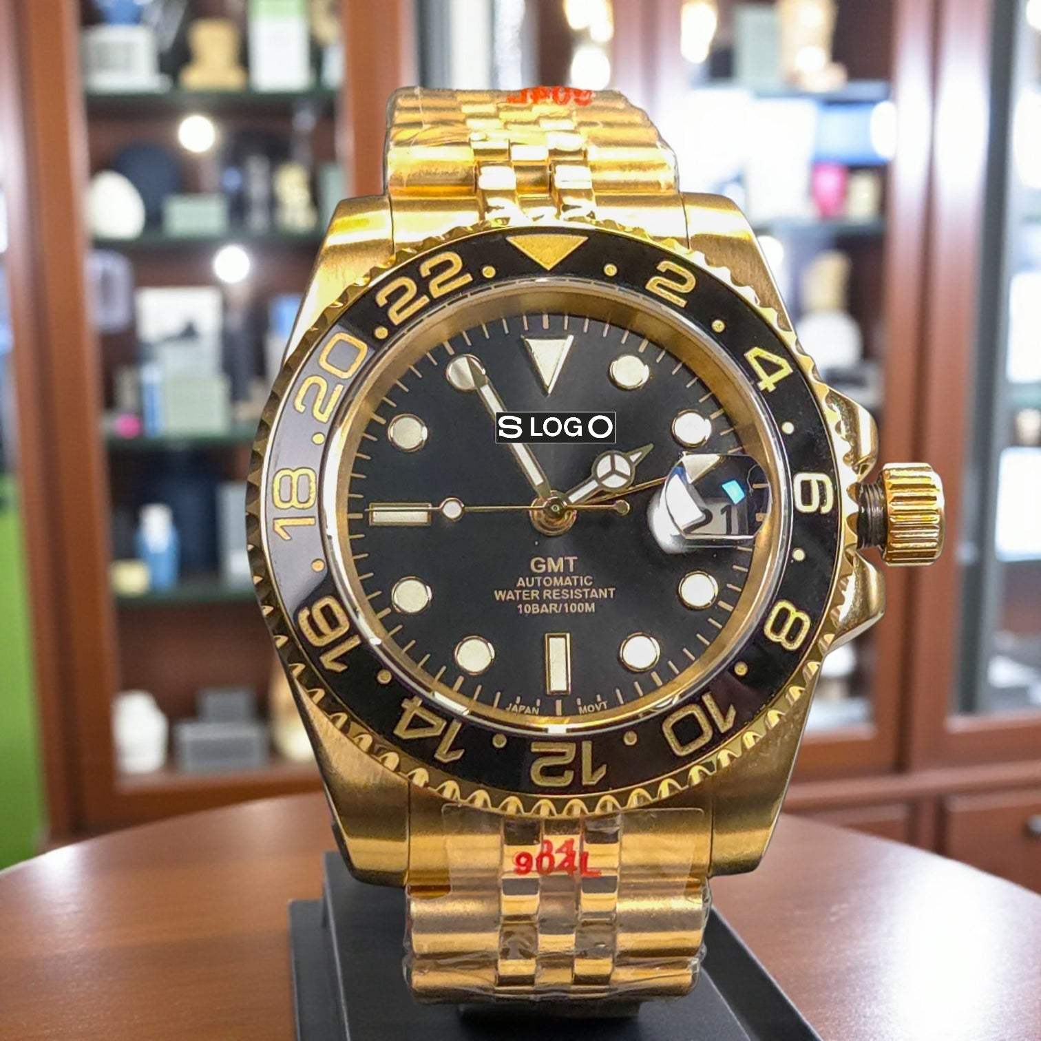 SeikMariner GMT Gold Black Mod Series - Modtime - MODTIME