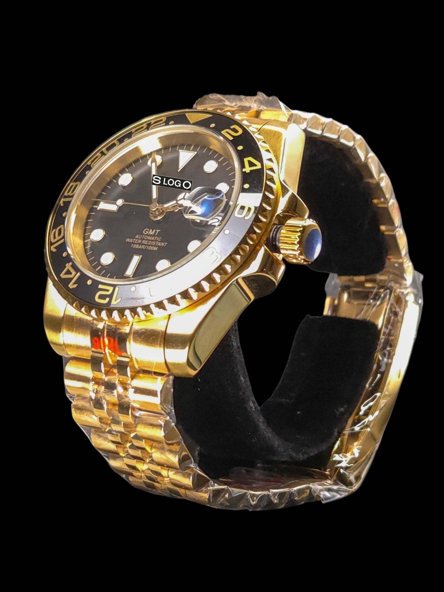 SeikMariner GMT Gold Black Mod Series - Modtime - MODTIME