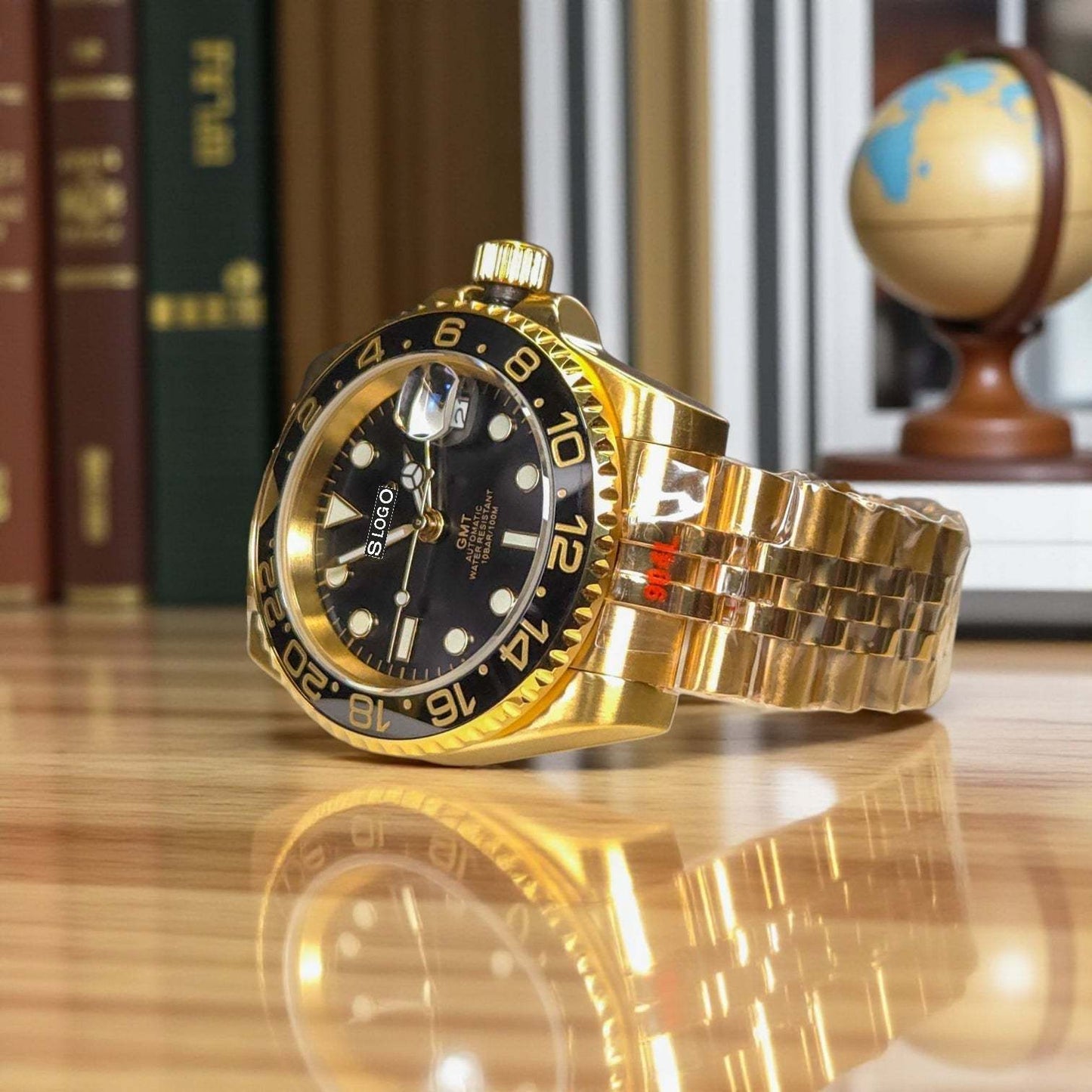 SeikMariner GMT Gold Black Mod Series - Modtime - MODTIME