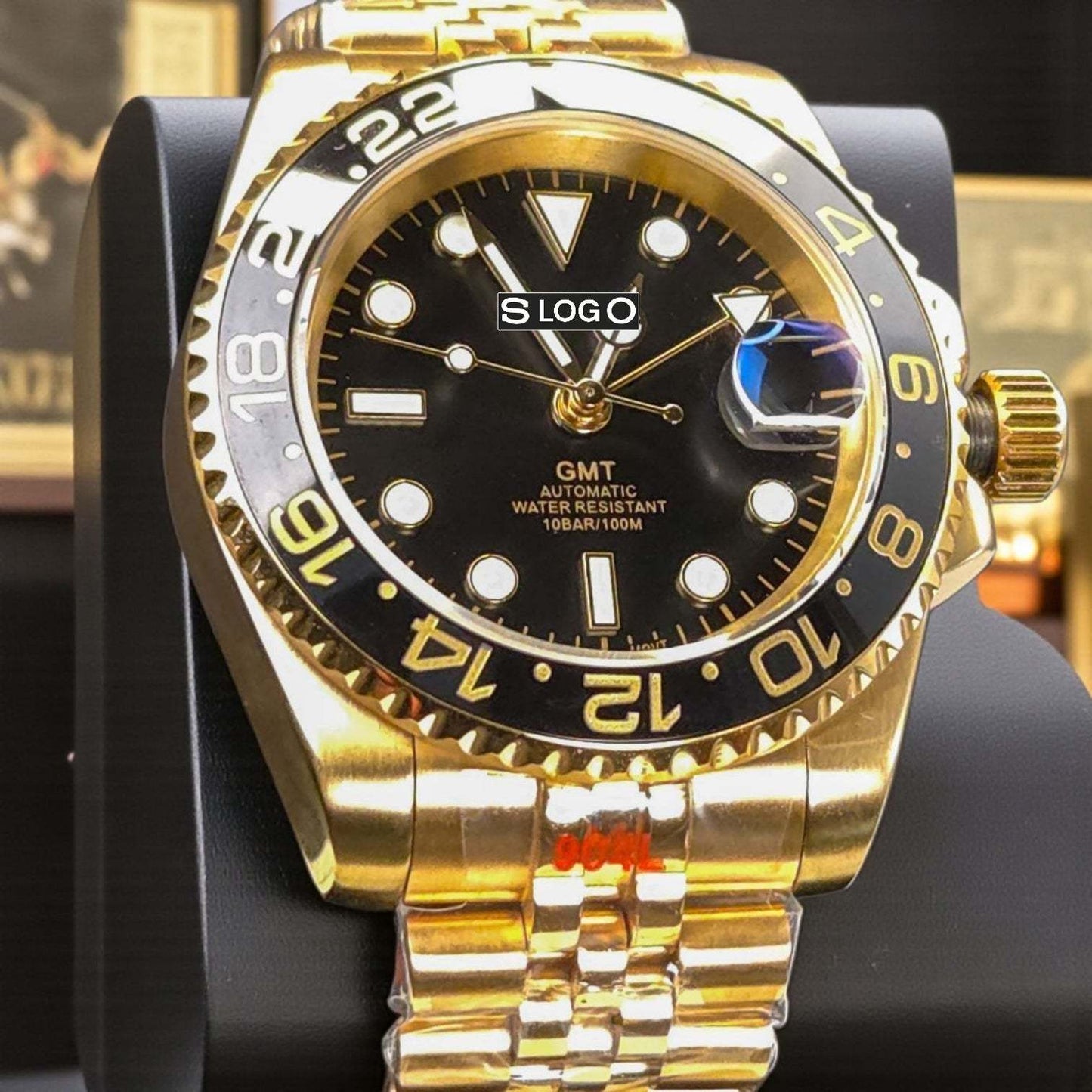 SeikMariner GMT Gold Black Mod Series - Modtime - MODTIME