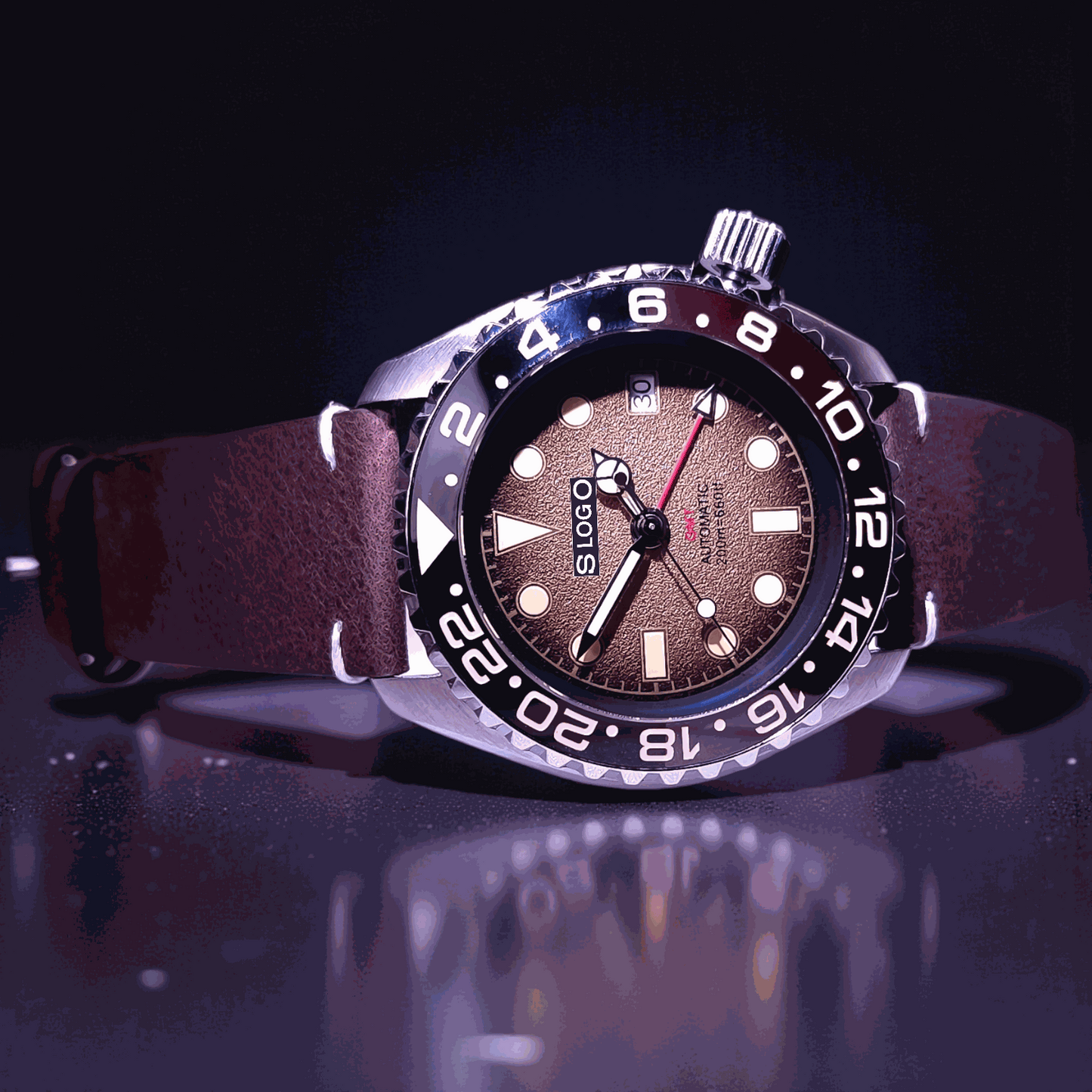 Seiko Mod Watches 42 mm SKX Root Beer Yachtmaster 