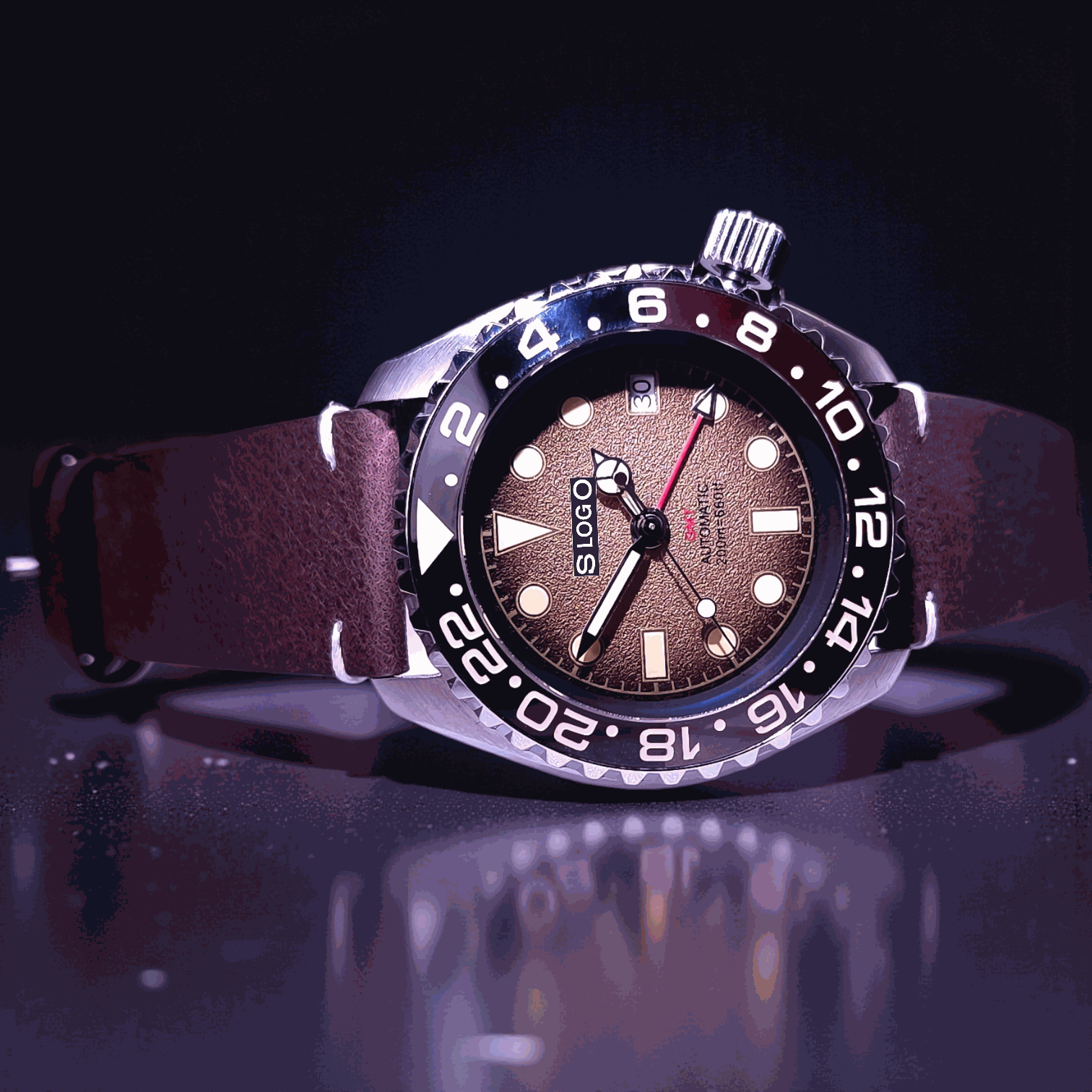 Seiko Mod Watches 42 mm SKX Root Beer Yachtmaster 