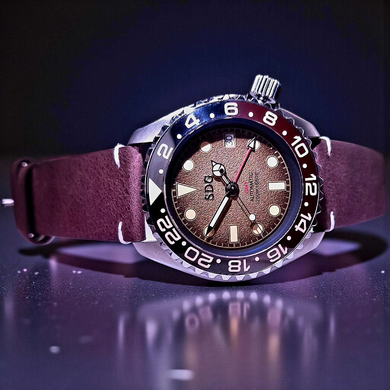 Seiko Mod Watches 42 mm SKX Root Beer Yachtmaster 