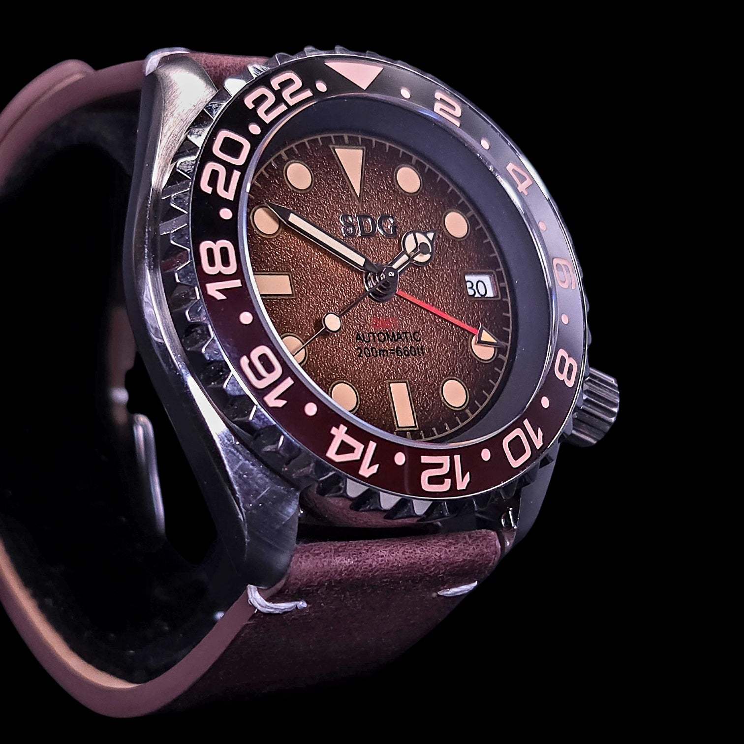 Seiko Mod Watches 42 mm SKX Root Beer Yachtmaster 
