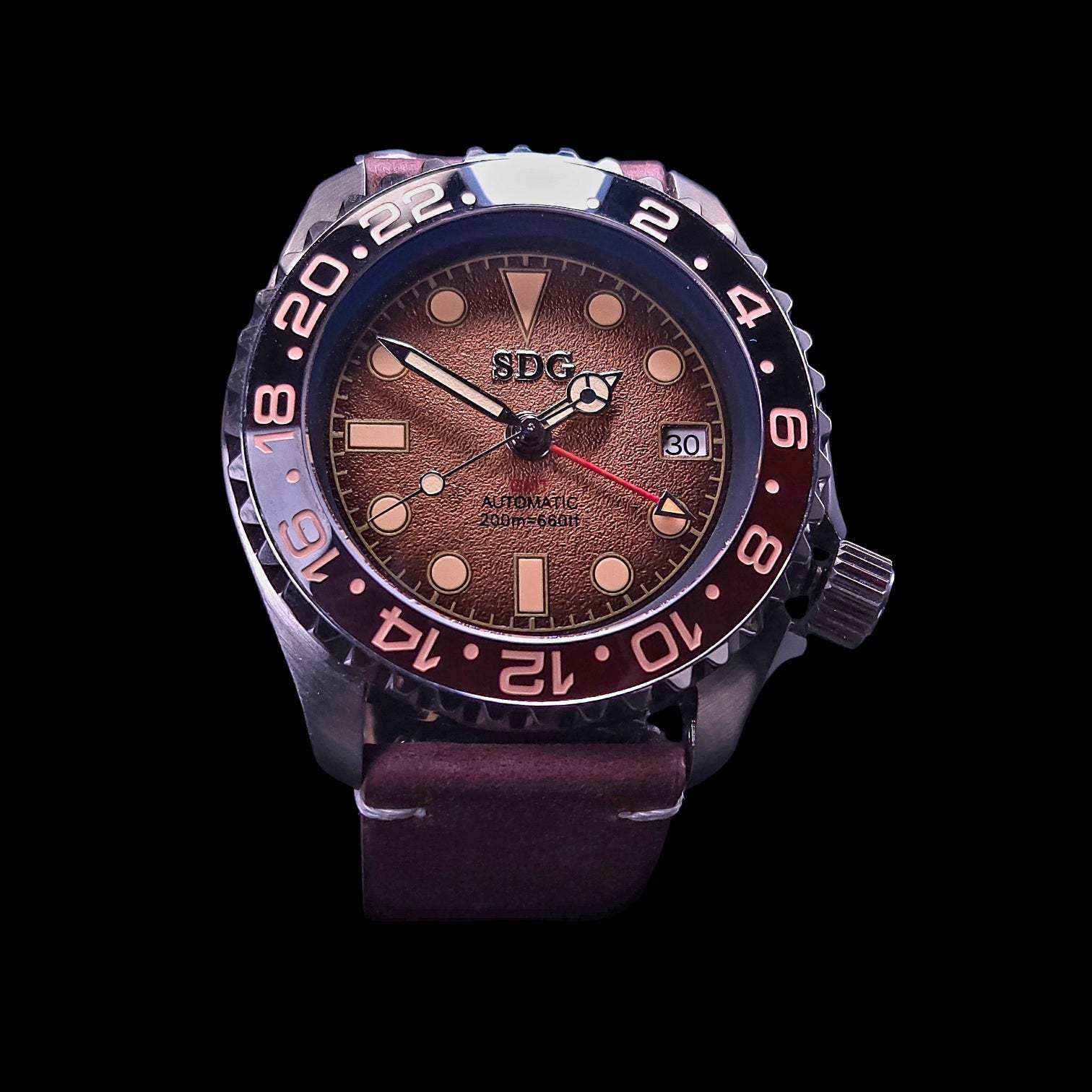 Seiko Mod Watches 42 mm SKX Root Beer Yachtmaster 