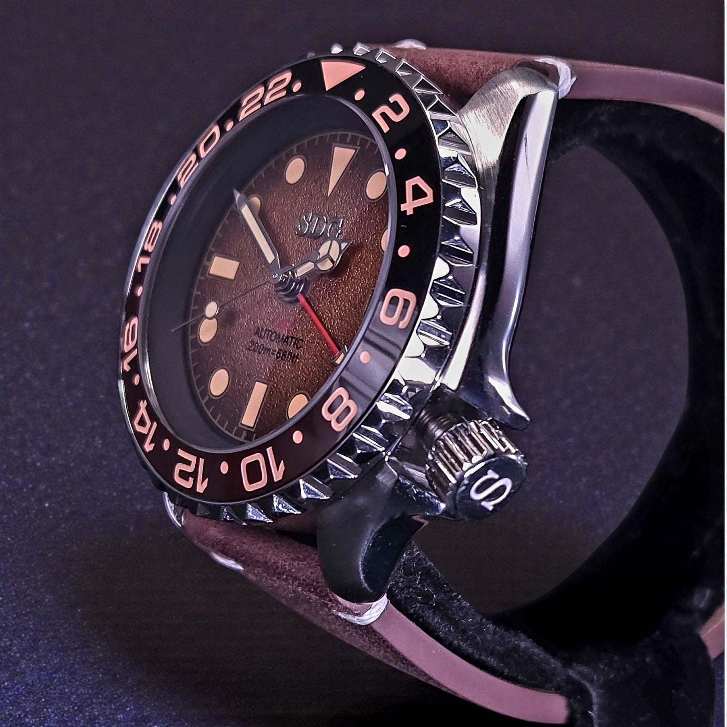 Seiko Mod Watches 42 mm SKX Root Beer Yachtmaster 