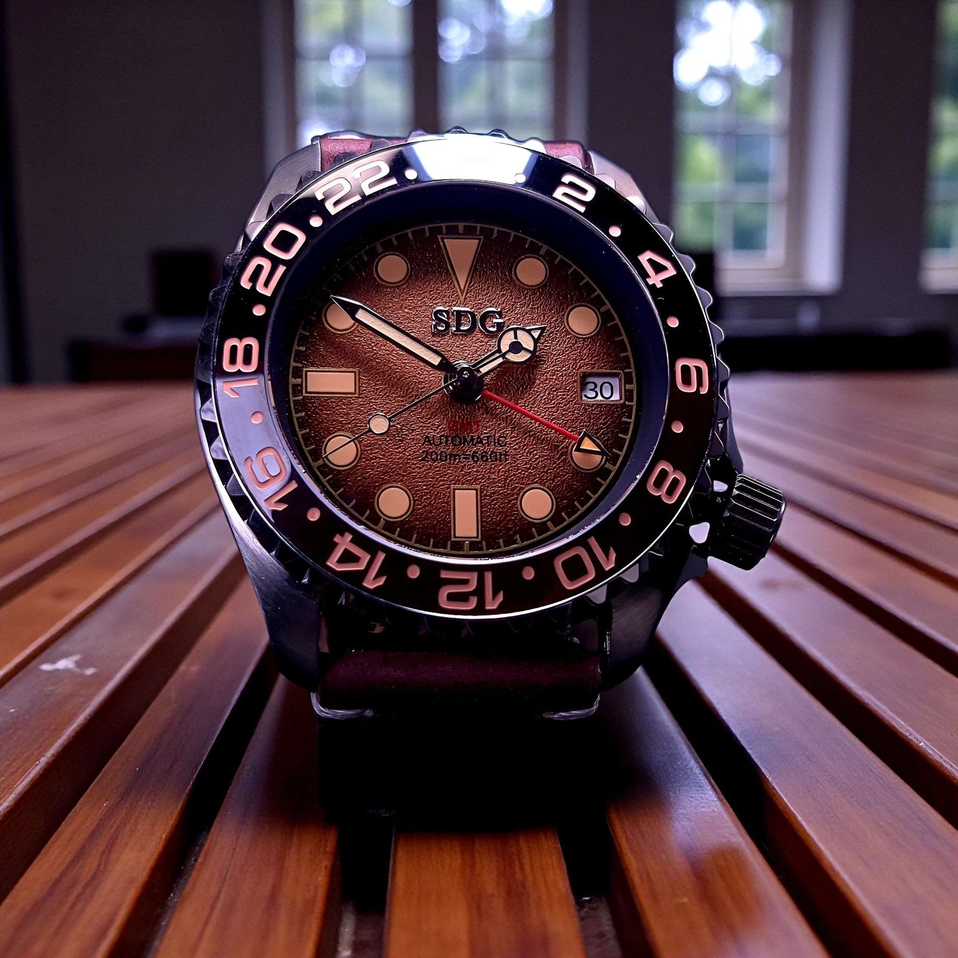 Seiko Mod Watches 42 mm SKX Root Beer Yachtmaster 