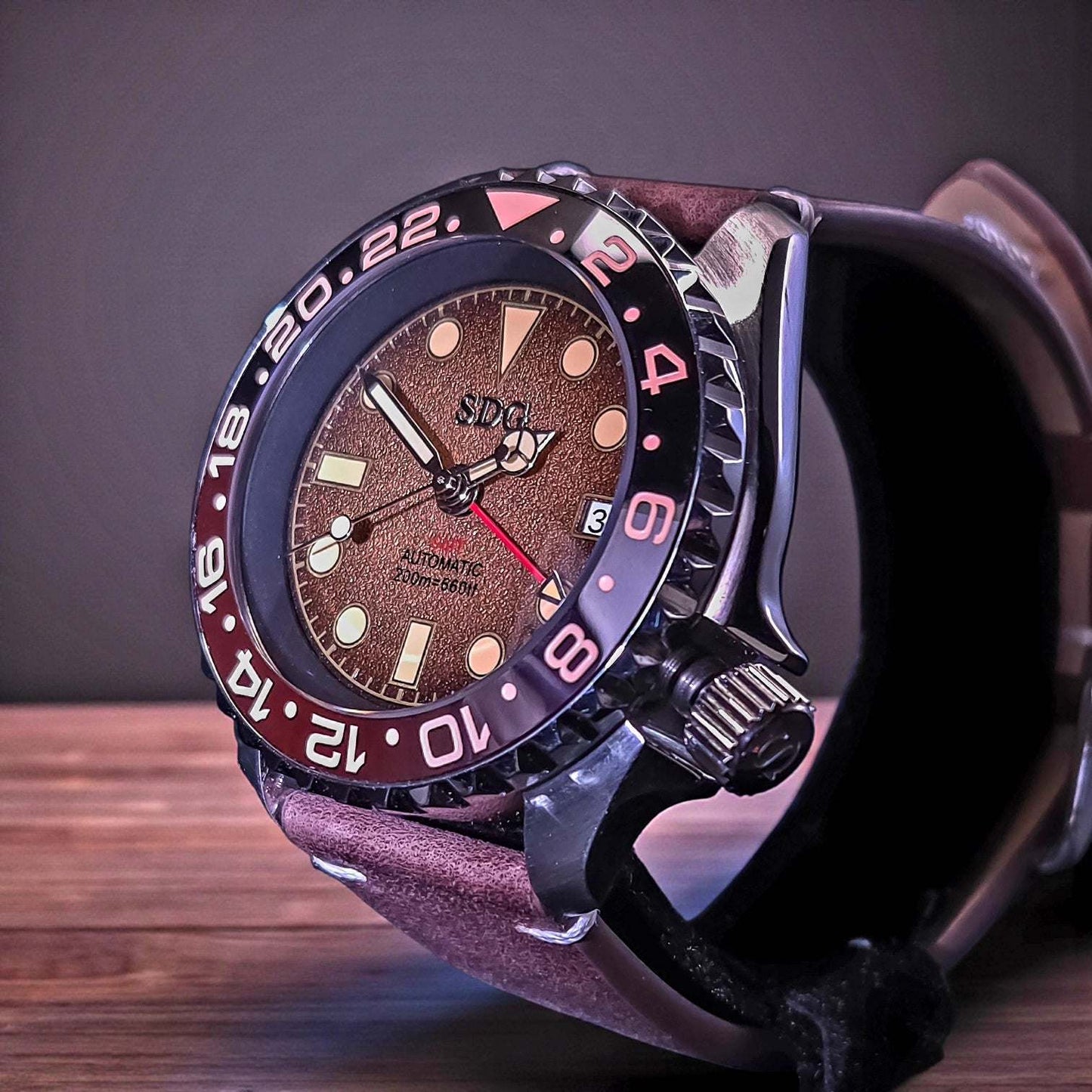 Seiko Mod Watches 42 mm SKX Root Beer Yachtmaster 