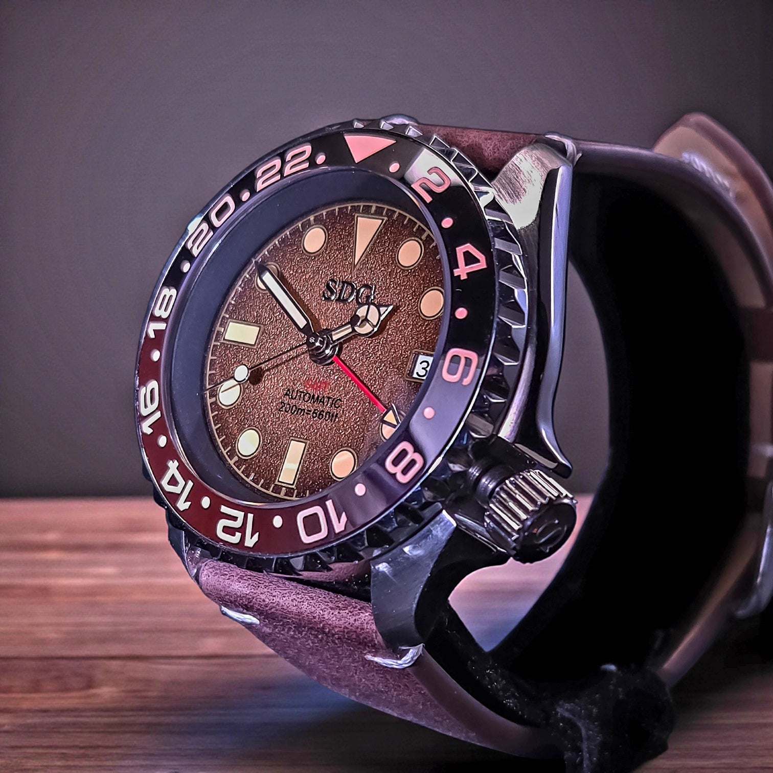 Seiko Mod Watches 42 mm SKX Root Beer Yachtmaster 