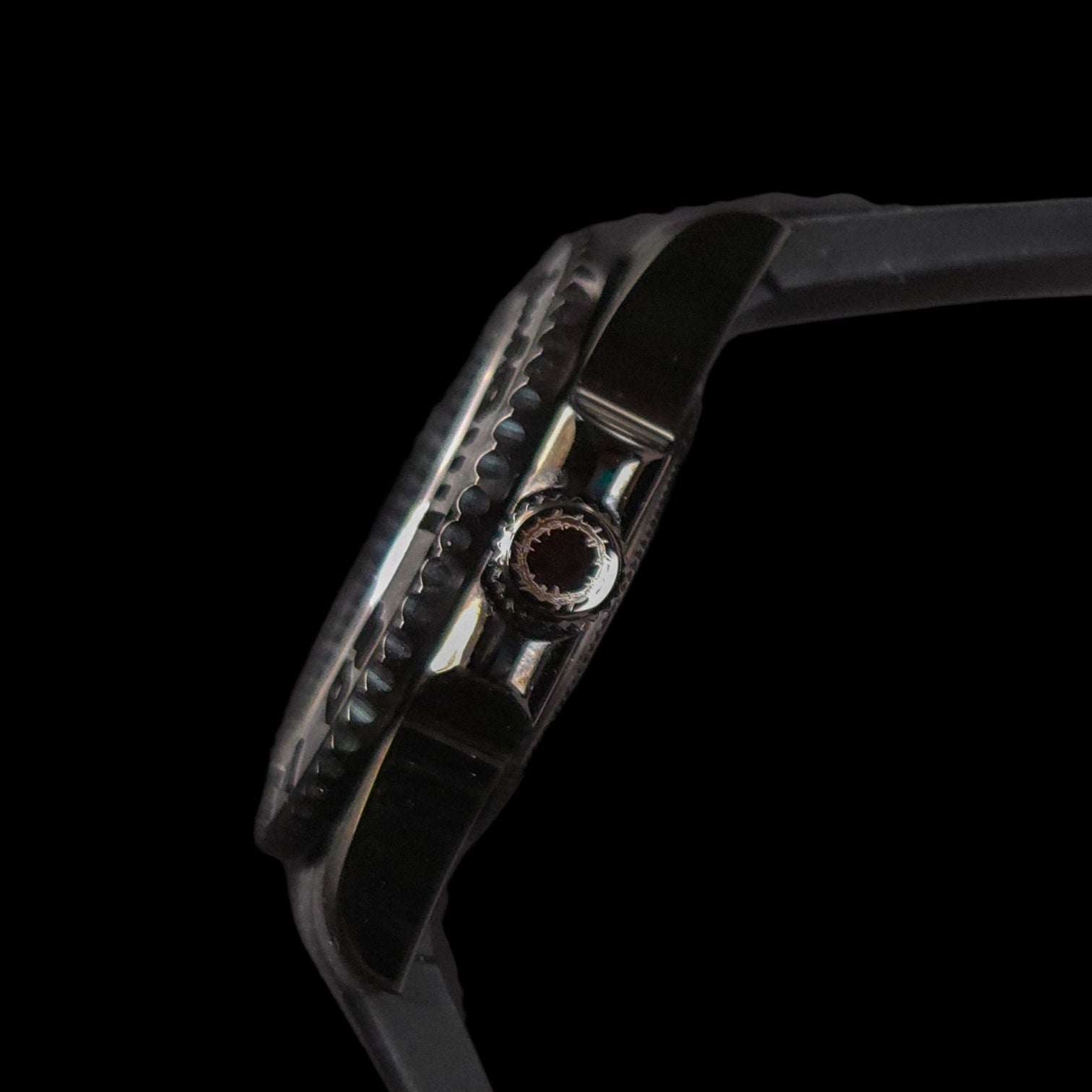 SeikMaster Black Stealth Diver Mod Series - Modtime - MODTIME