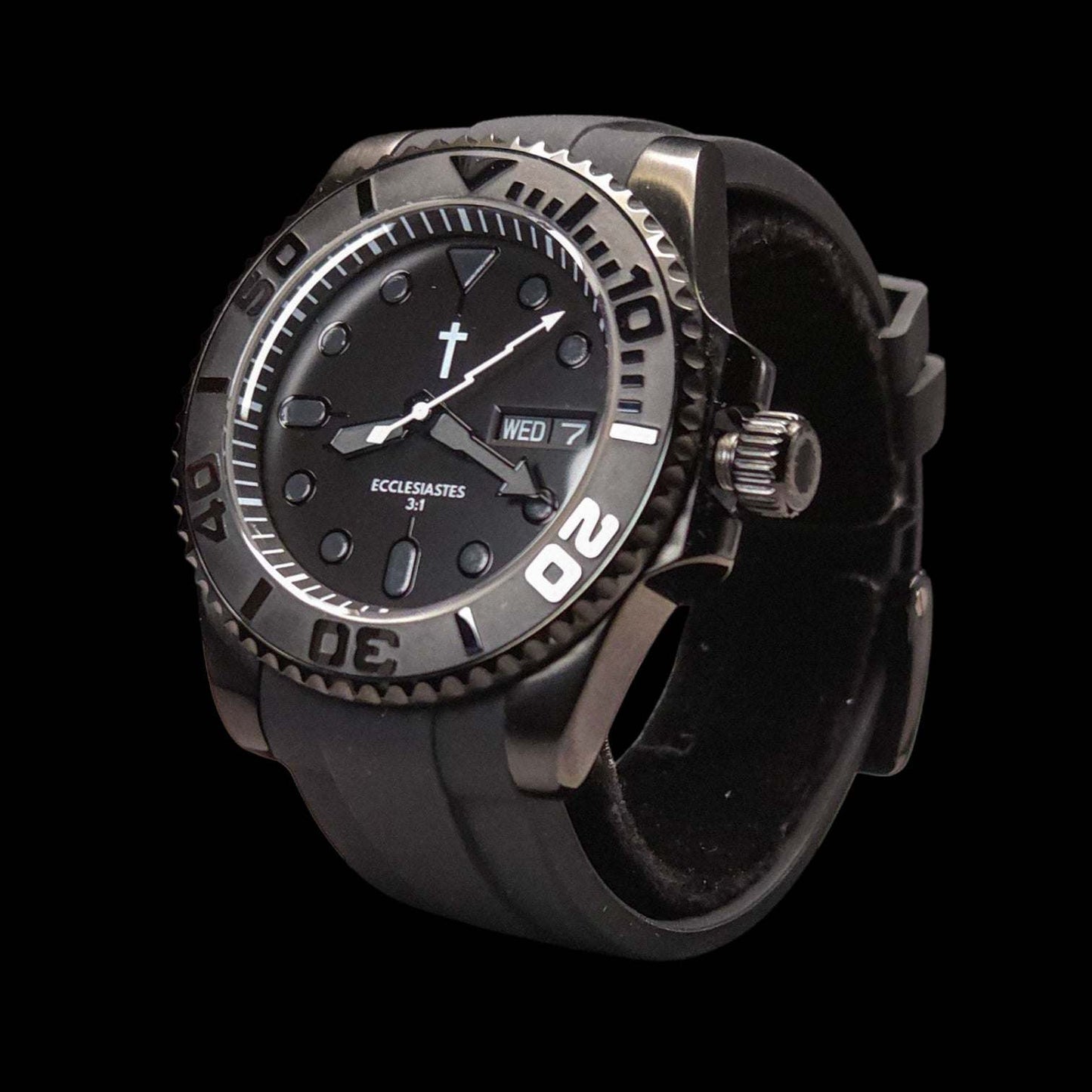 SeikMaster Black Stealth Diver Mod Series - Modtime - MODTIME