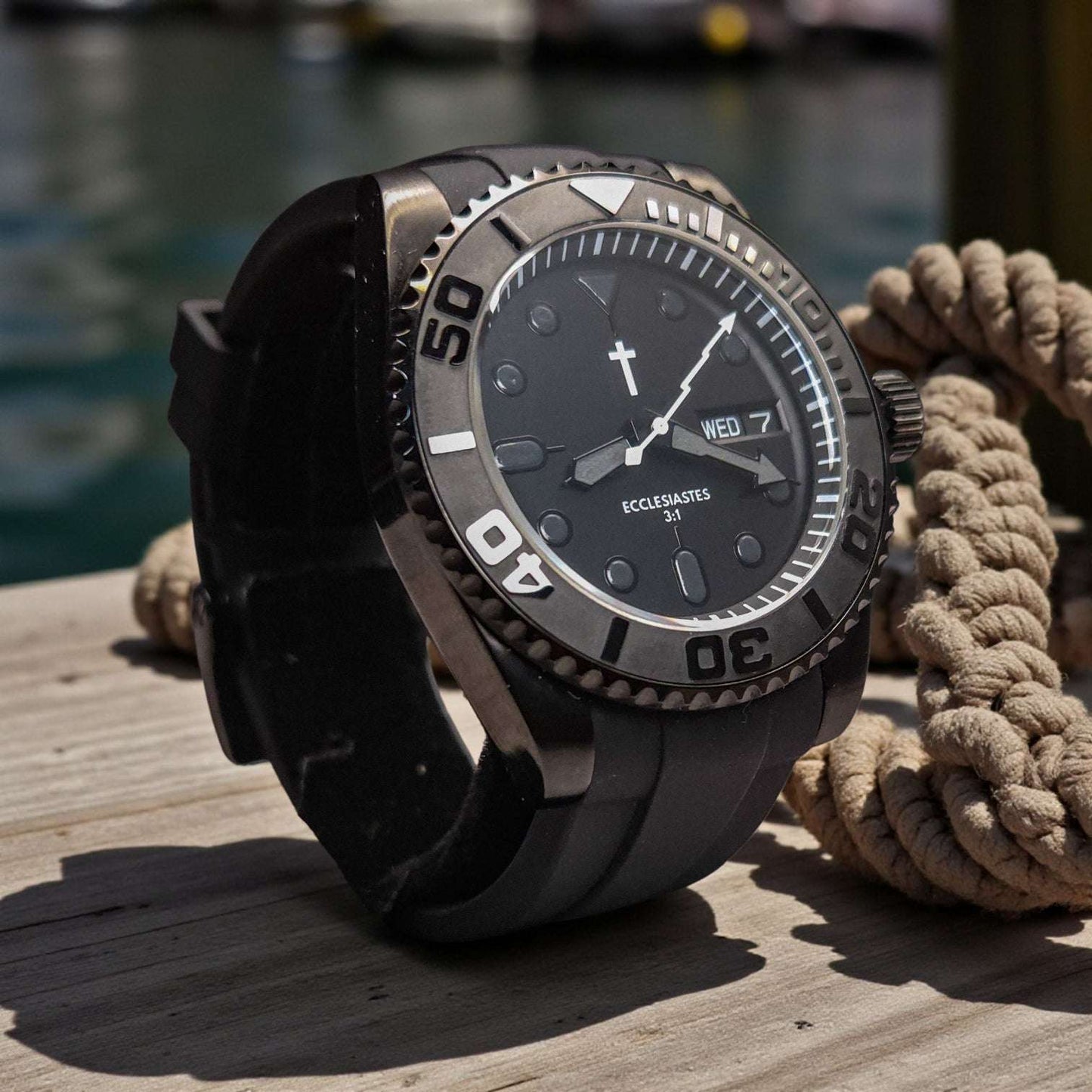 SeikMaster Black Stealth Diver Mod Series - Modtime - MODTIME