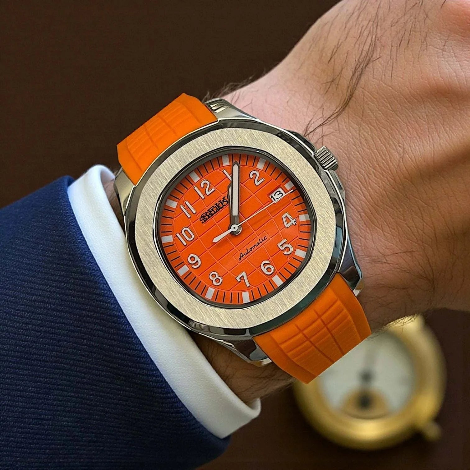 Seiko Mod Orange Aquanaut Homage at Modtime Creations