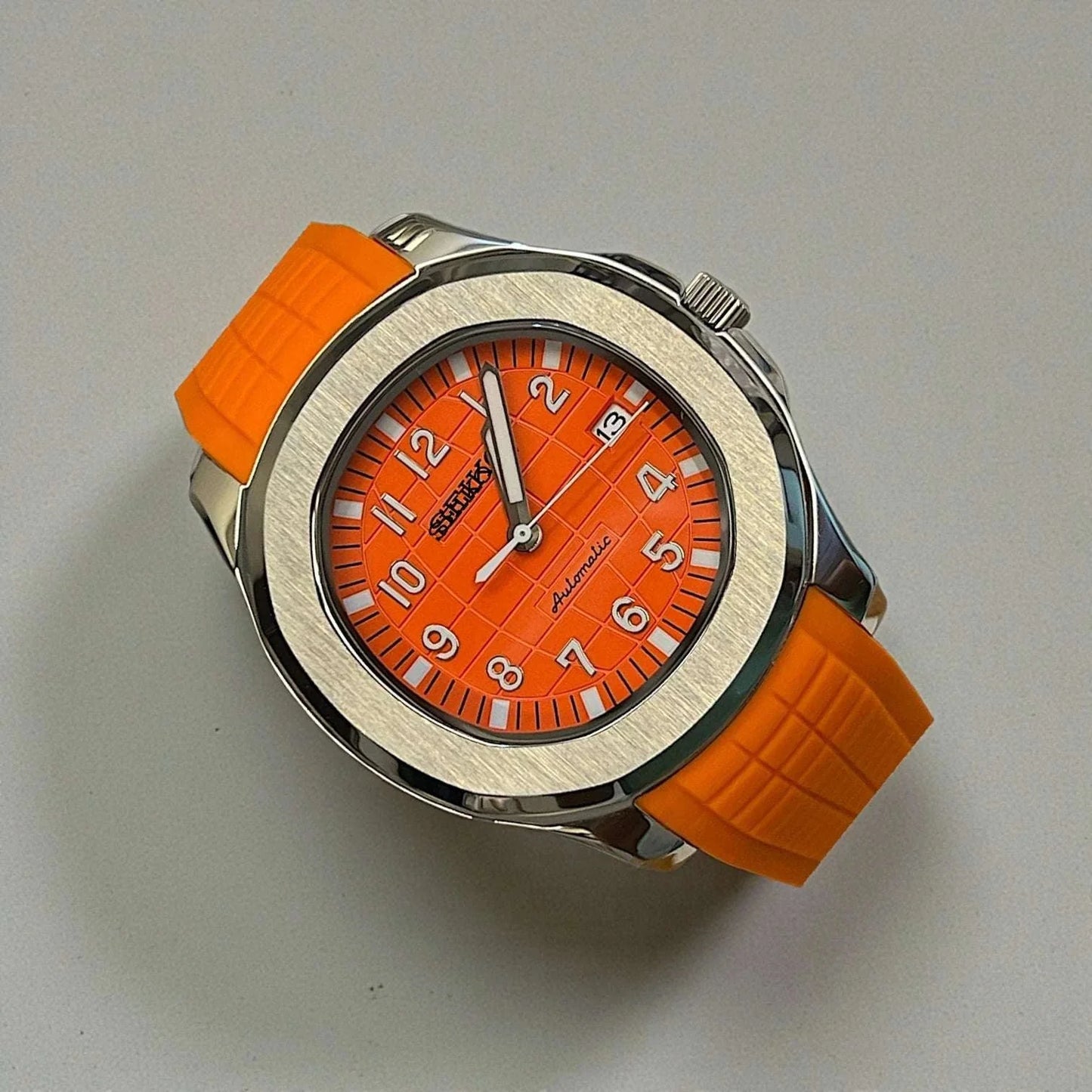 Seiko Mod Orange Aquanaut Homage at Modtime Creations