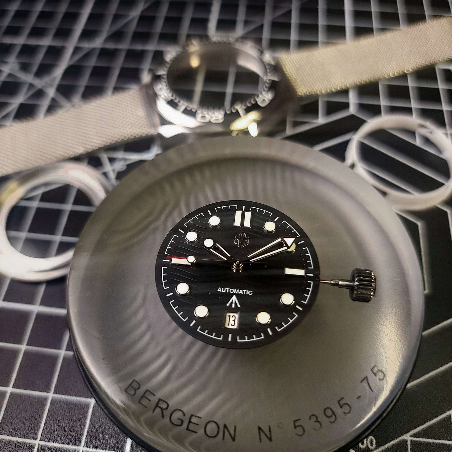 Seiko Mod Black Dial Spectre 007 Sea Master Homage - Signature Series - MODTIME