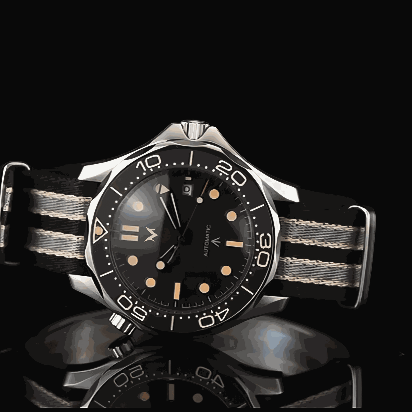 Seiko Mod Sea Master Spectre Homage Black Dial: Dive into Classic Style - MODTIME