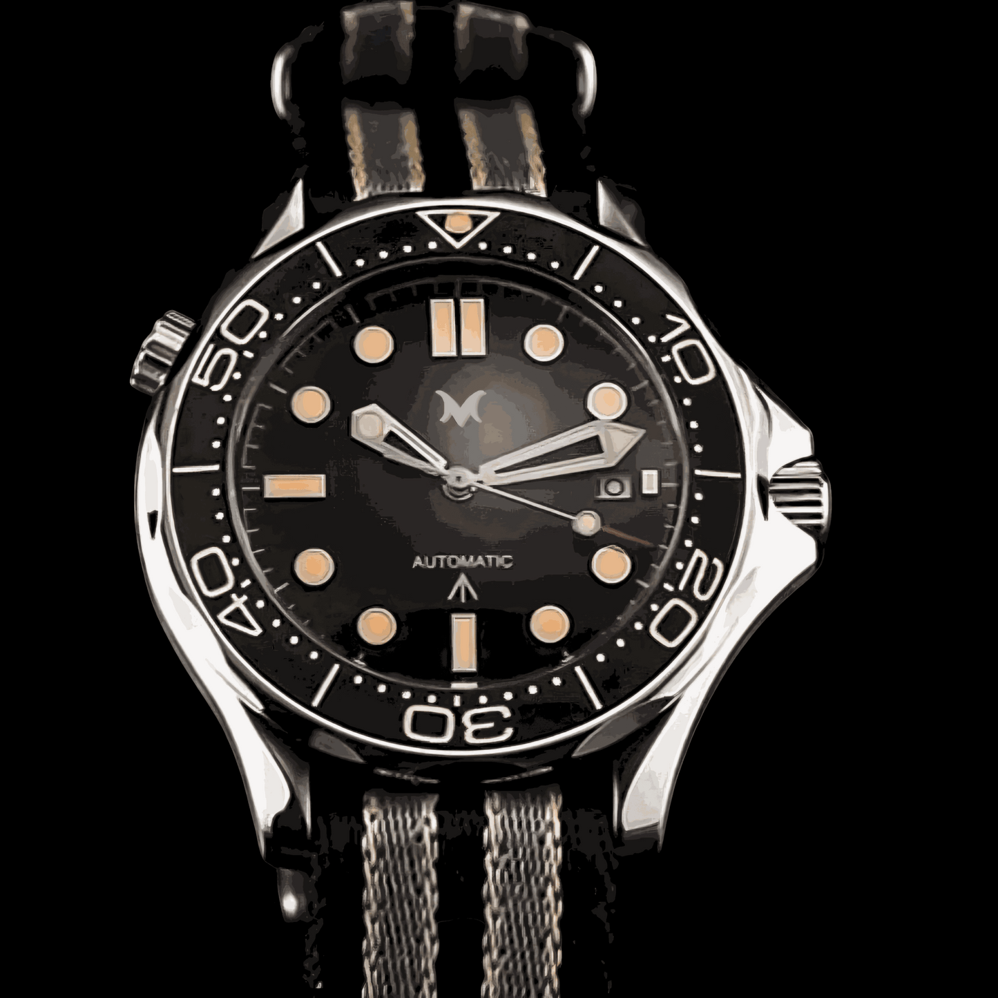 Seiko Mod Sea Master Spectre Homage Black Dial: Dive into Classic Style - MODTIME