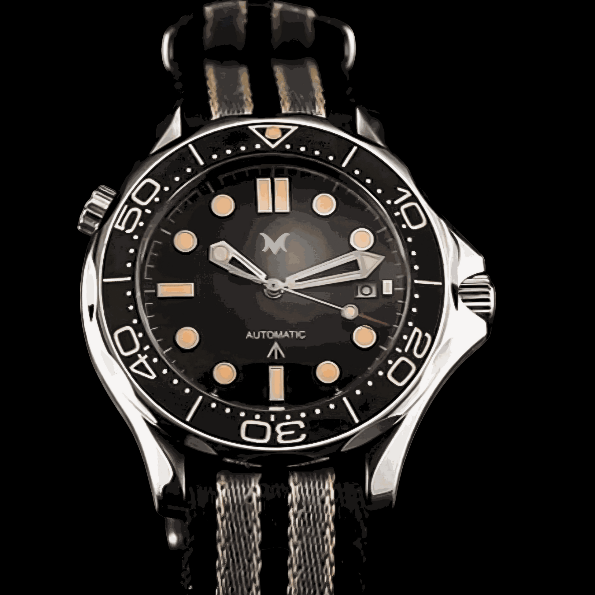 Seiko Mod Sea Master Spectre Homage Black Dial: Dive into Classic Style - MODTIME