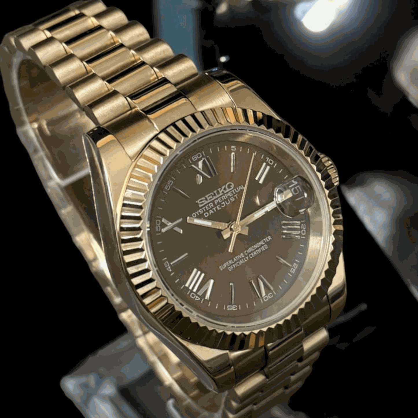 Seiko Mod SeikoJust Chocolate Roman Dial - Modtime - MODTIME