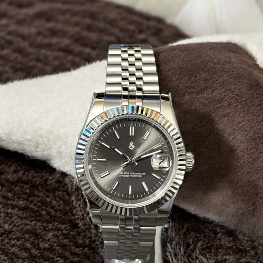 Seiko Mod SeikoJust Grey Dial - Modtime - MODTIME