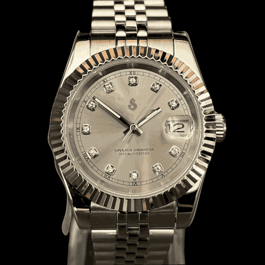 Seiko Mod SeikoJust Grey Gem Dial - Modtime - MODTIME