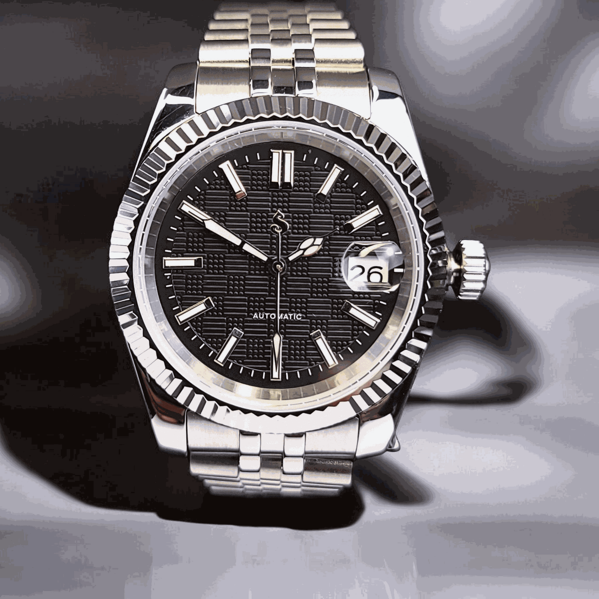 Seiko Mod SeikoJust Vintage Checkered Black Dial - Timeless - MODTIME