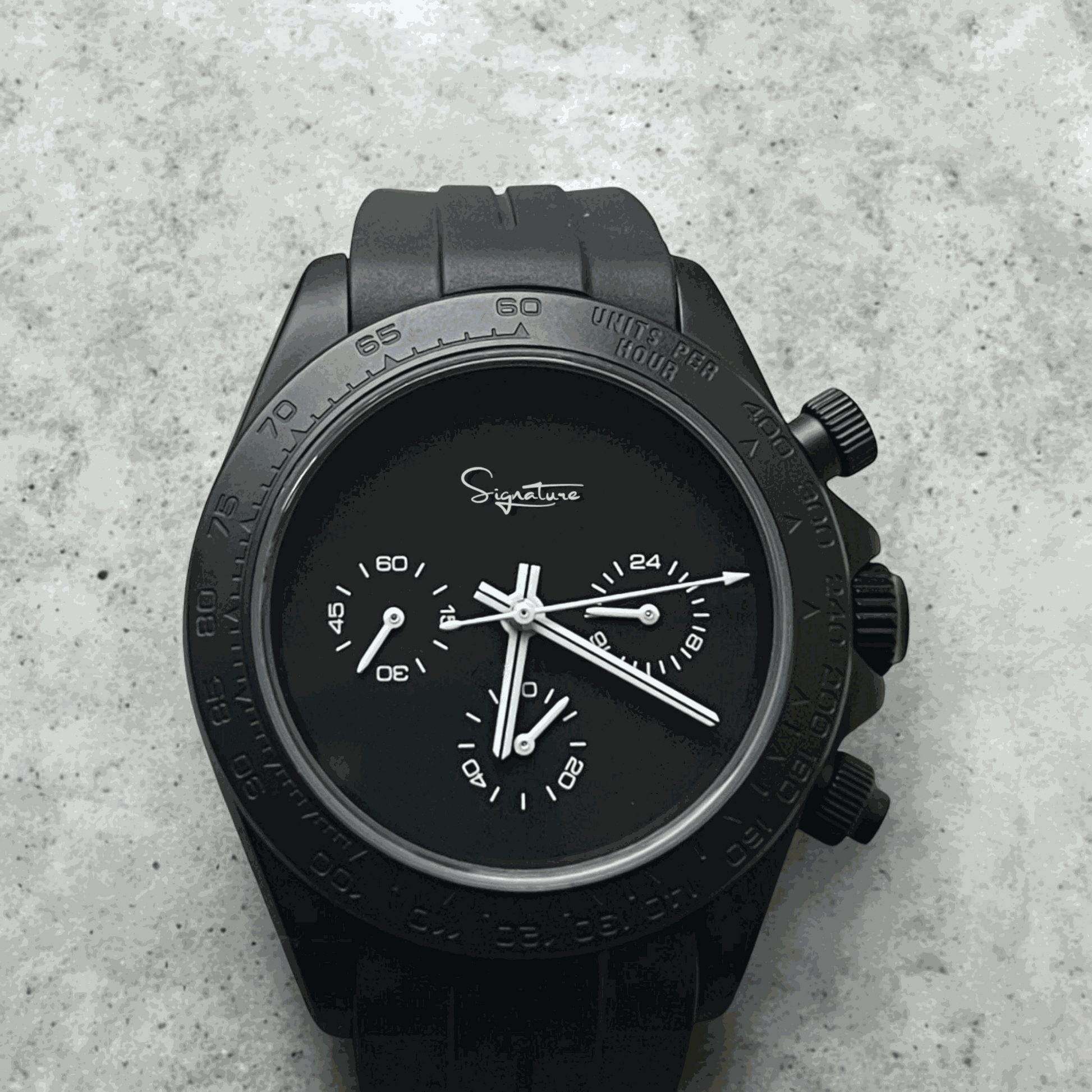 Seiko Mod Seitona Fully Customizable "Stealth" Dial Watch - MODTIME
