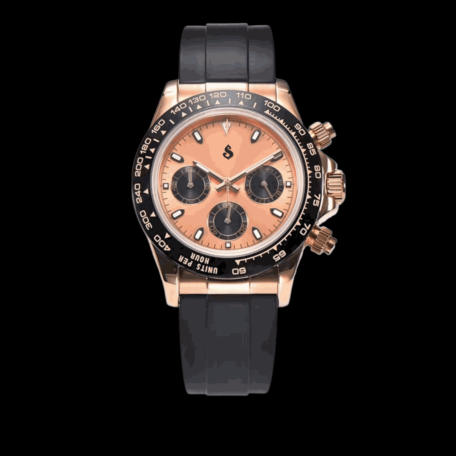 Seiko Mod Seitona Gold Black Dial Gold Black case - Modtime - MODTIME
