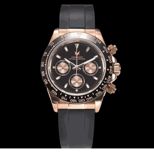 Seiko Mod Seitona Gold Case Black Dial - Modtime - MODTIME