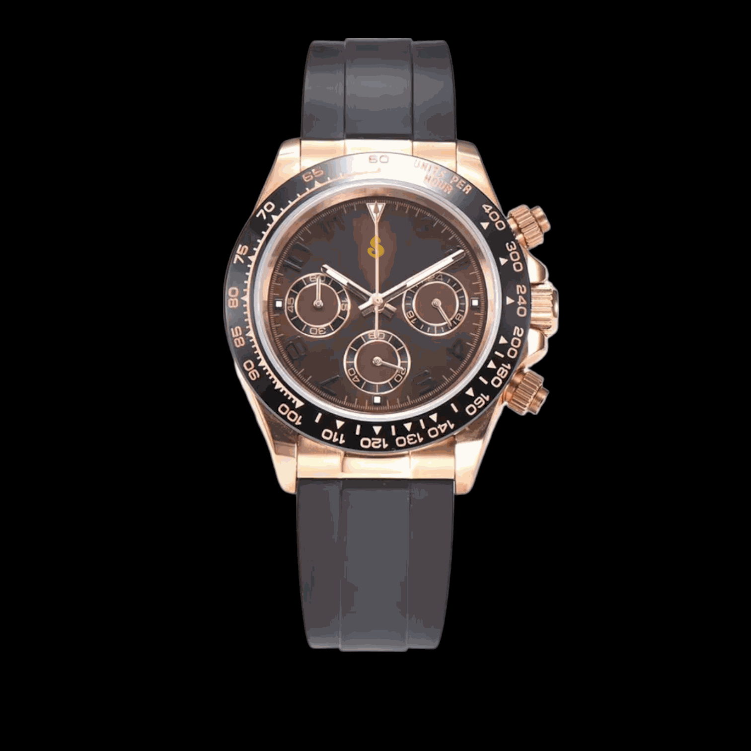 Seiko Mod Seitona Gold Case Black Dial - Modtime - MODTIME
