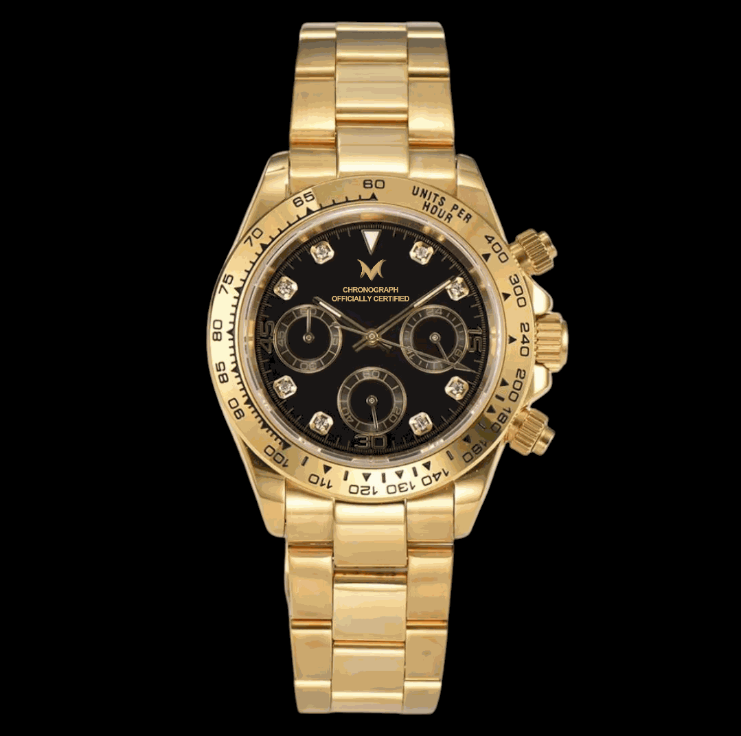 Seiko Mod Seitona Gold Case with Black Gold Dial - Modtime - MODTIME