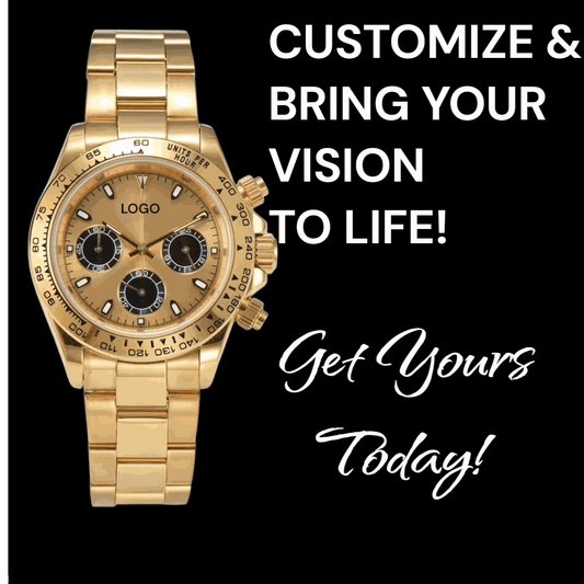 Seiko Mod Seitona Gold case with Gold Black dial - Modtime - MODTIME