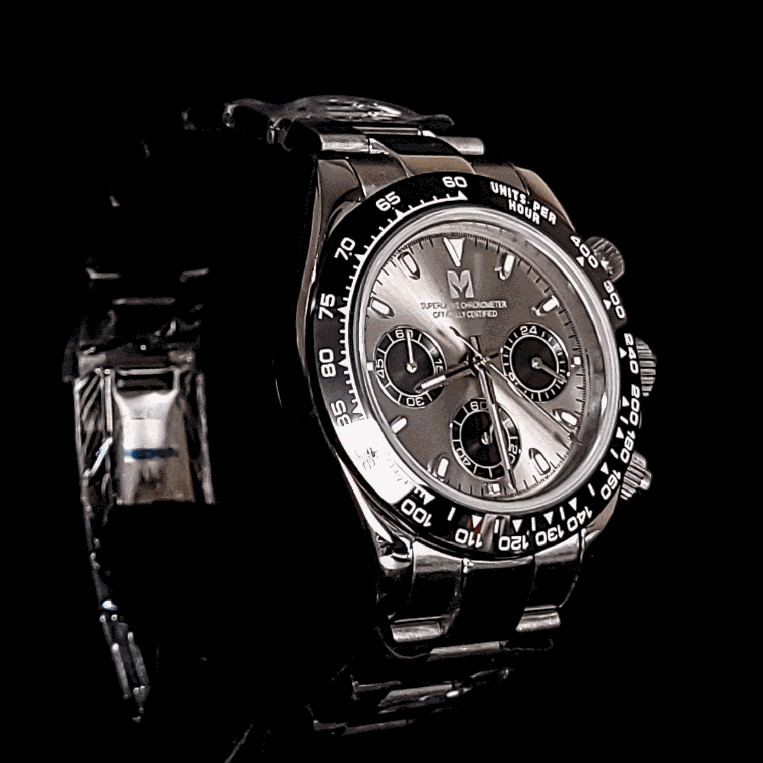 Seiko Mod Seitona Grey Silver dial Stainless Steel case - Modtime - MODTIME