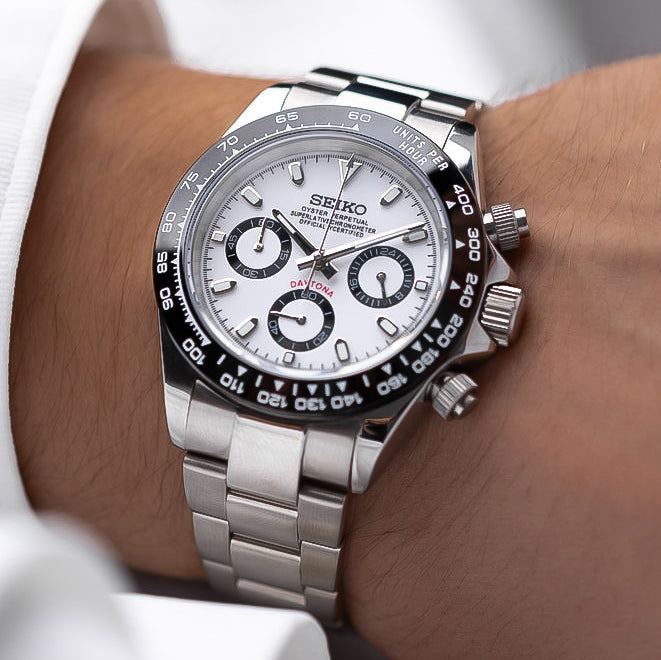 Seiko Mod Seitona White Black Panda Dial - Modtime - MODTIME