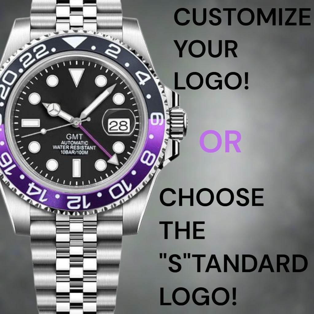 Seiko Mod Stainless - Steel GMT " Joker " Purple Black Series - MODTIME