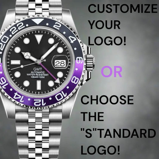 Seiko Mod Stainless - Steel GMT " Joker " Purple Black Series - MODTIME