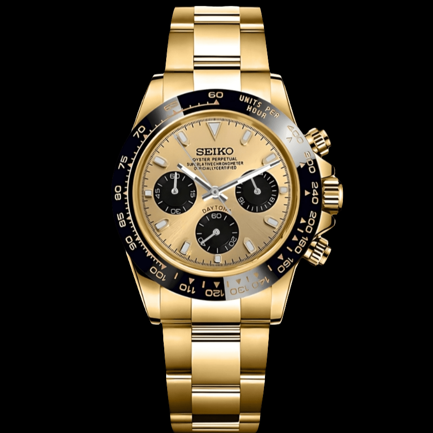 Seiko Mod Daytona Homage Gold Dial