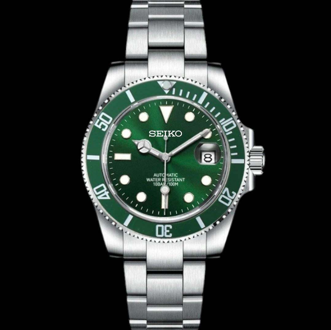 Seiko Mod Green Seikomariner " Hulk " Series Collection - MODTIME