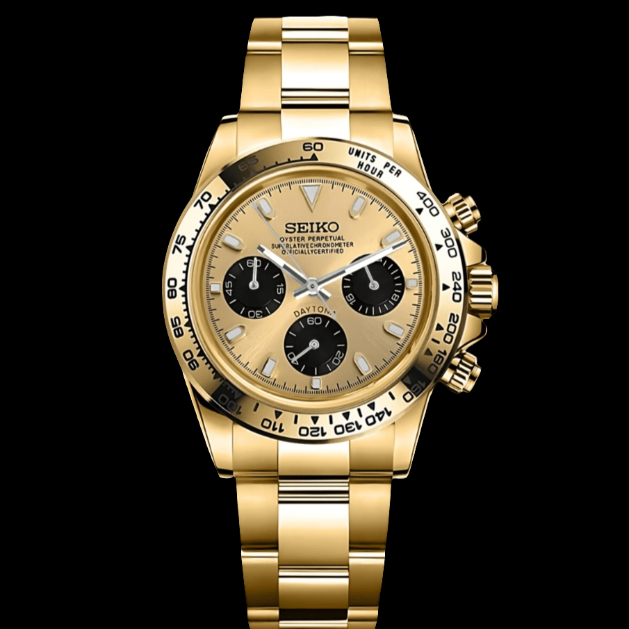 Seiko Mod Daytona Homage Gold Dial