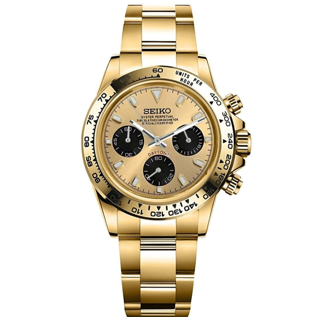 Seiko Mod Daytona Homage Gold Dial