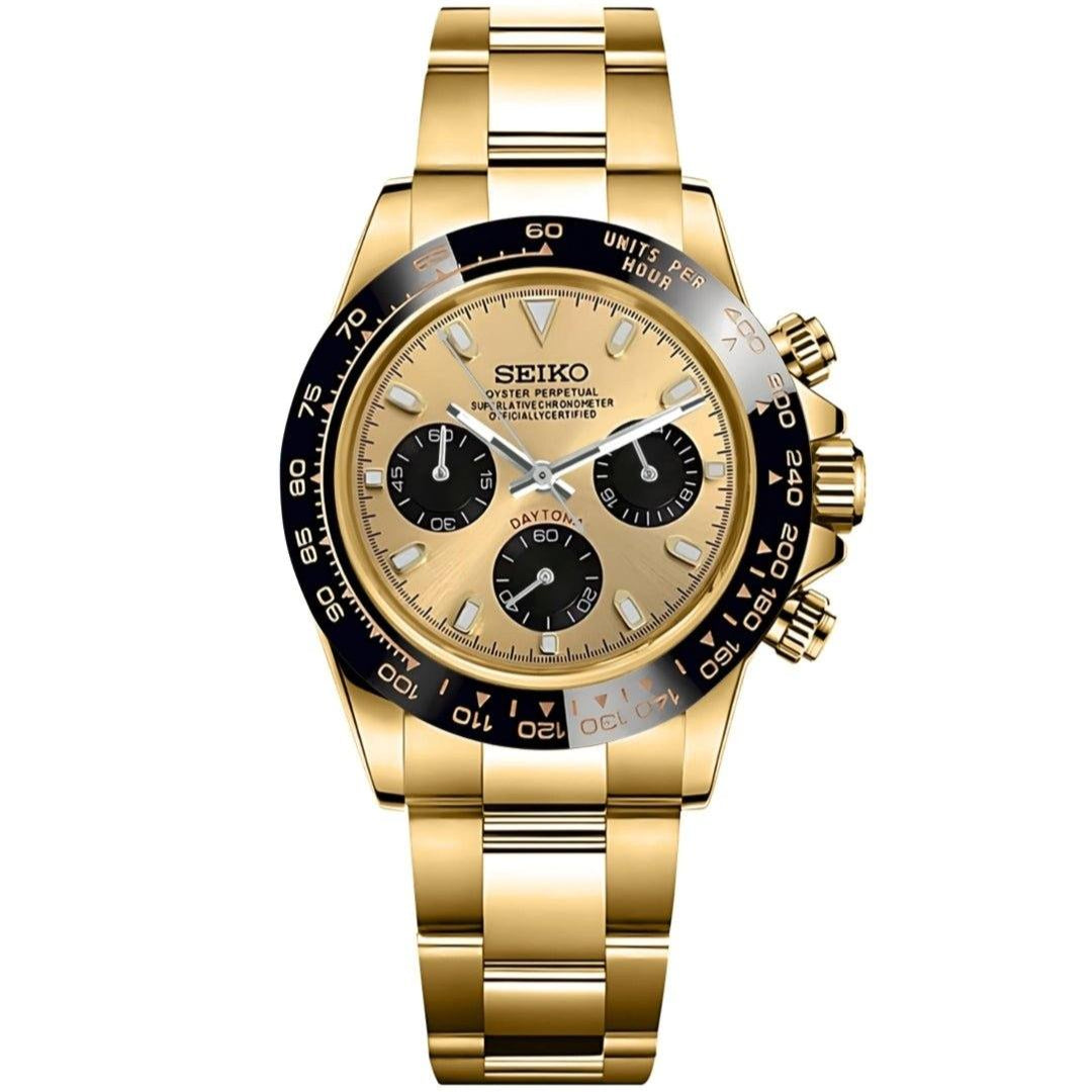 Seiko Mod Daytona Homage Gold Dial