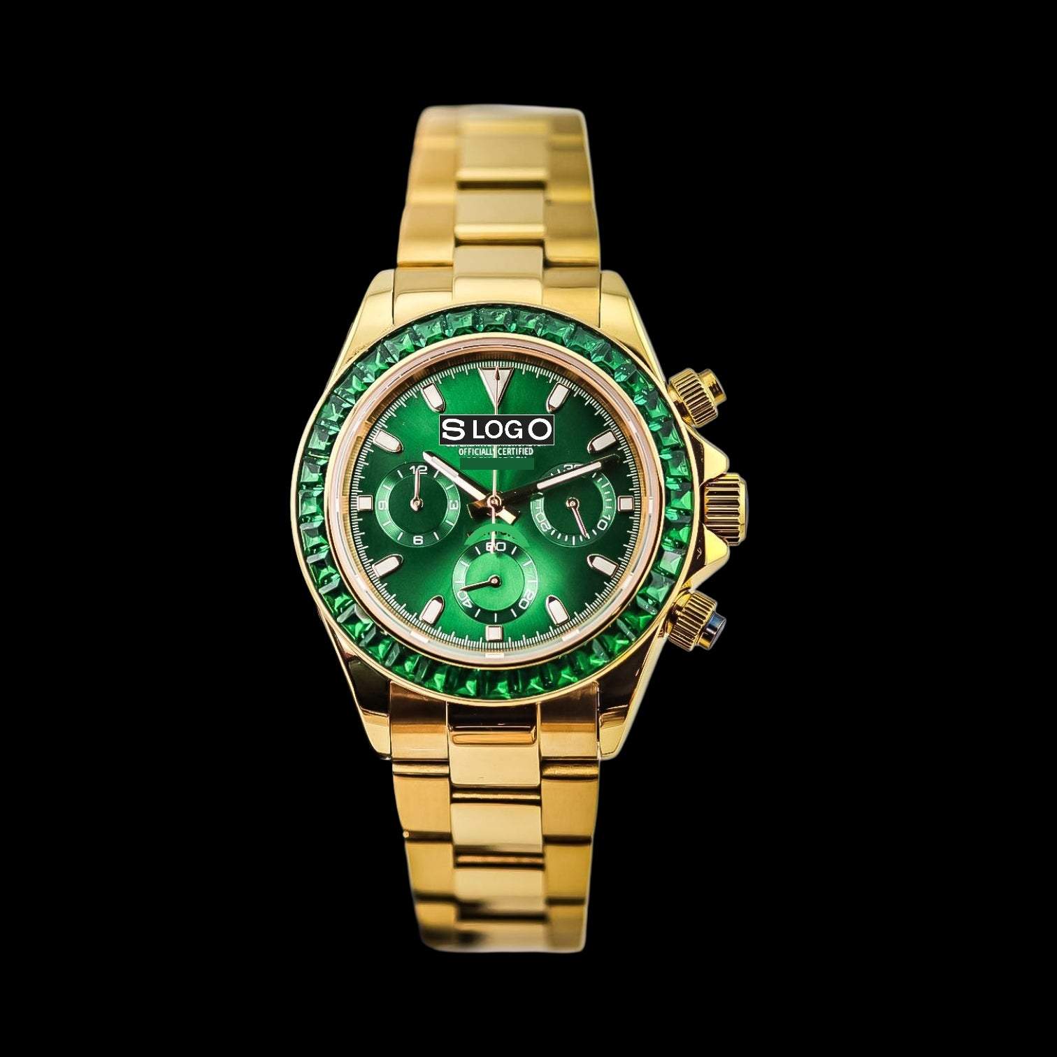 Seiko Mod Daytona Chronograph Green Gem Series at Modtime Creations