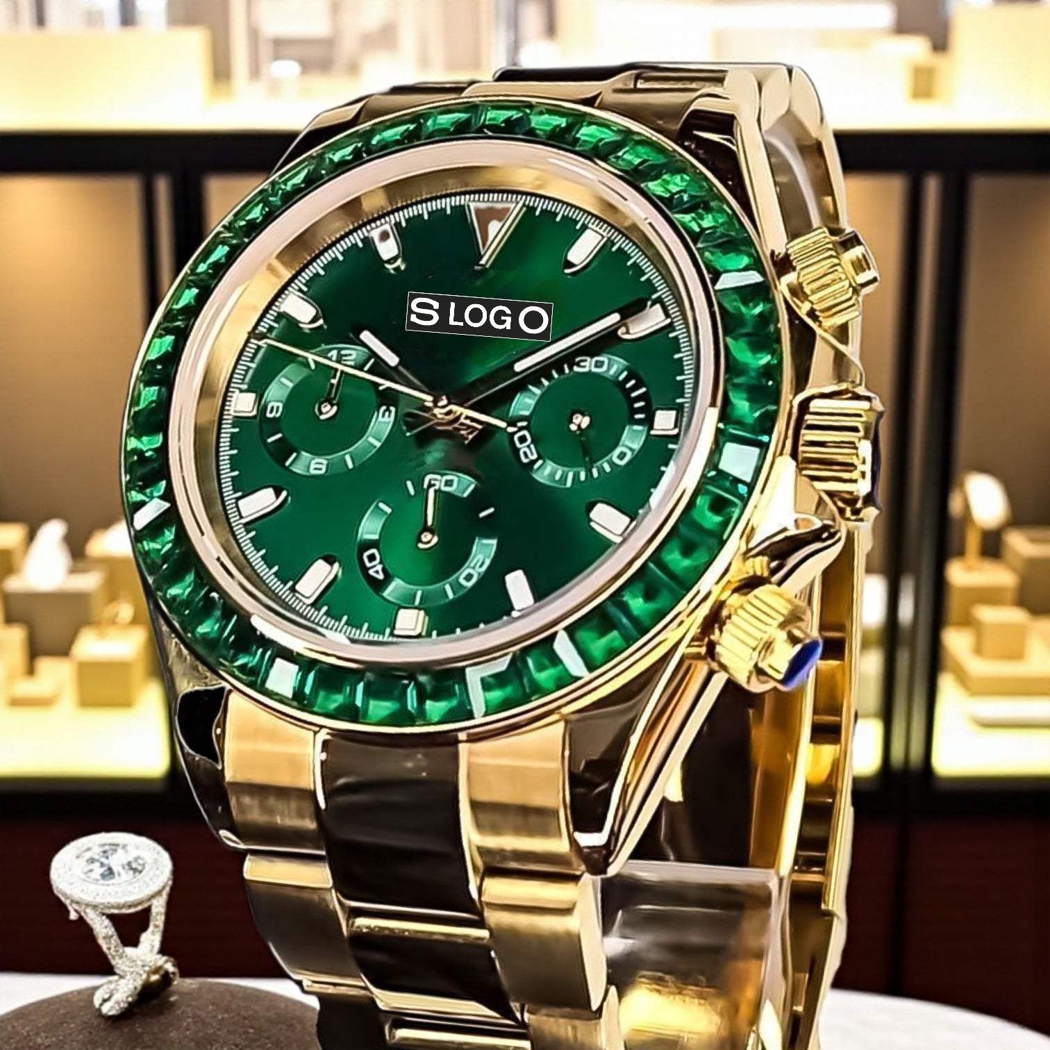 Seiko Mod Daytona Chronograph Green Gem Series at Modtime Creations